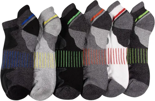 Vista 9 de Sof Sole Men's Sof Sole Men’s Multi-pack Bamboo Cushioned Performance No-show Athletic Sock With Heel Tab (6-pair)