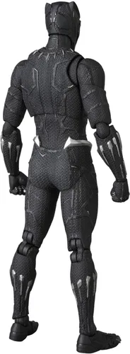 Vista 4 de Medicom MAFEX Mafekkusu No.091 - Figura de acción pintada de Pantera Negra (aprox. 6.299 in)