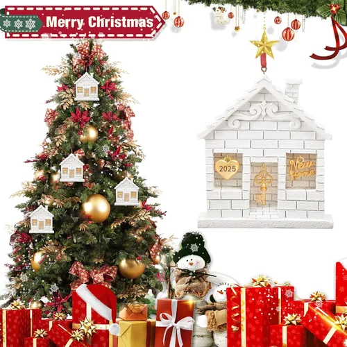 Vista 5 de Adorno de Navidad 2025 para decoración del hogar - divertido regalo de inauguración de la casa para nuevos propietarios, idea de regalo única