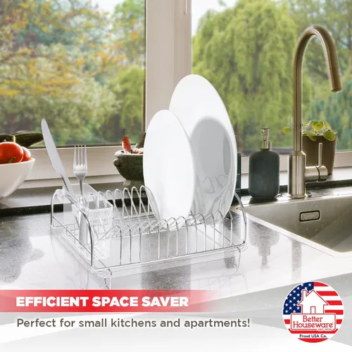 Vista 3 de Better Houseware 3423 - Juego de escurridor compacto de acero inoxidable, 12 x 9 x 5 pulgadas