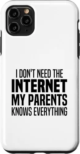 Vista 13 de I Don't Need The Internet My Parents Knows Everything Funny Case for iPhone XR