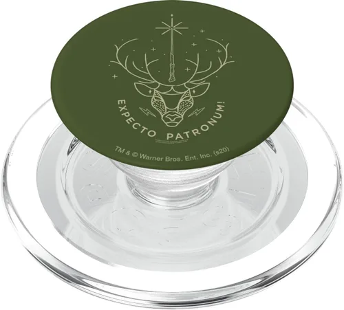 Vista 8 de Harry Potter Expecto Patronum! PopSockets agarre y soporte para teléfonos y tabletas, Negro