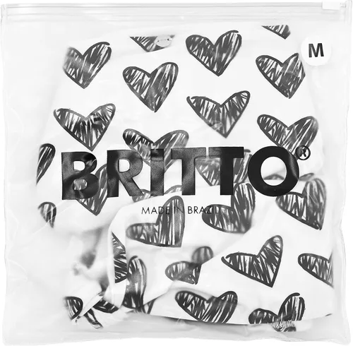 Vista 4 de BRITTO Romero Conjunto Bikini Dos Piezas - Corazones Negros