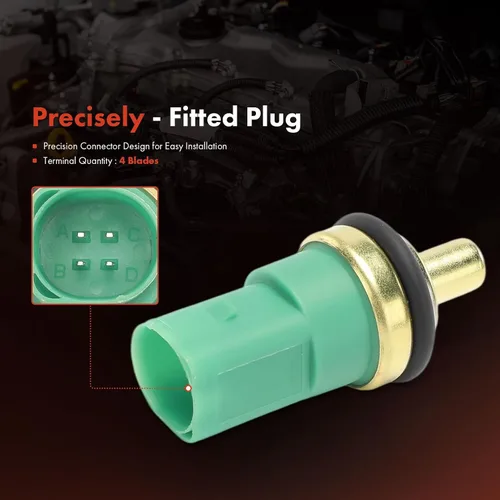 Vista 3 de A-Premium Sensor de temperatura del refrigerante compatible con Audi y Volkswagen