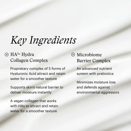 Vista 5 de SkinMedica HA5 Hydra Collagen Water Burst - Hidratante facial con colágeno vegano, crema facial con complejo de barrera de microbioma