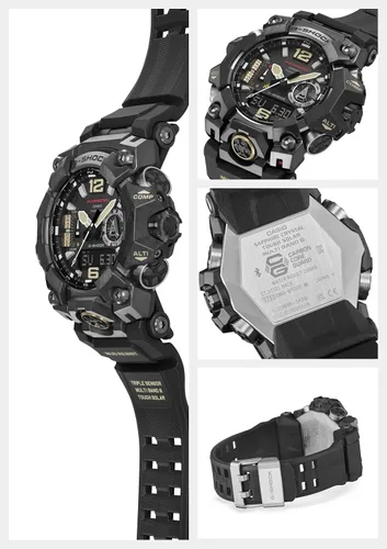 Vista 4 de Casio G-Shock GWG-B1000-1AJF Maestro de la Serie G MUDMASTER Modelo insignia Triple Sensor Japón Importación Nuevo, Reloj