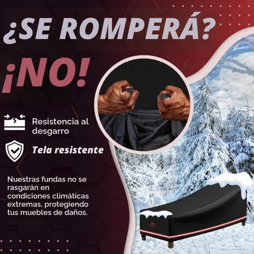 Vista 7 de Turtle Life Funda para silla de patio, impermeable, resistente, para exteriores, con ventilación de aire mejorada, 1 paquete, 64 pulgadas de largo x