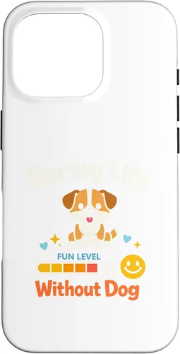 Vista 20 de Boring Life Without Dog Funny for Man Woman Kids Case for iPhone 16