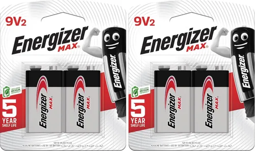 Vista 2 de Energizer MAX - Baterías de 9 V (paquete de 2), baterías alcalinas de 9 voltios