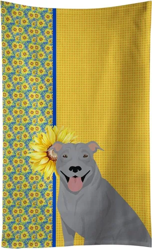 Vista 74 de Caroline's Treasures WDK5313KTWL - Toalla de cocina con diseño de girasoles de verano, color negro y tostado, Airedale Terrier, toalla de mano