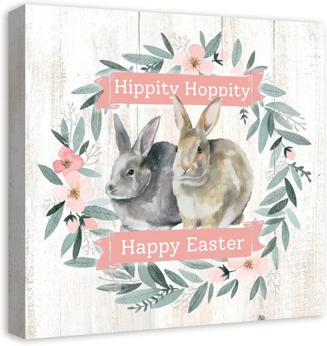 Vista 2 de Creative Products Easter Bunnies 20x20 Canvas Wall Art