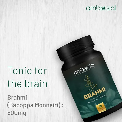 Vista 2 de AMBROSIAL Brahmi Cápsulas 500 mg Paquete de 1-60 Cápsulas