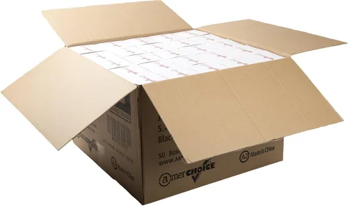 Vista 5 de AmerCare Pajitas gigantes negras sin envolver de 5.75 pulgadas, caja de 12.500