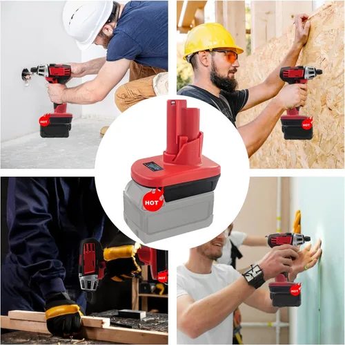 Vista 4 de TPDL 18V a 12V para adaptador de batería Milwaukee, para convertidor M18 a M12 Uso para herramientas de 12V