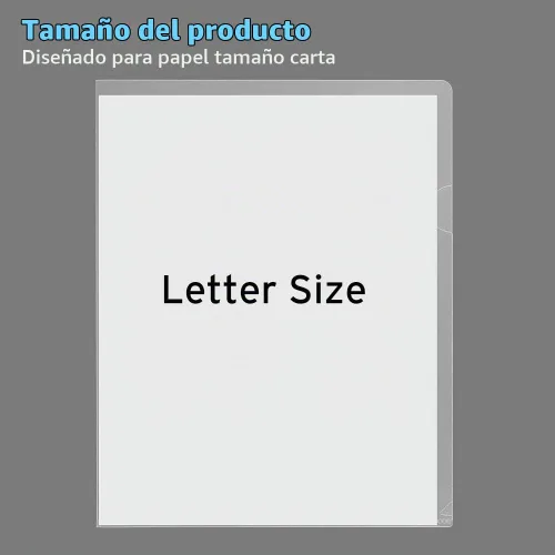 Vista 6 de Sooez Paquete de 25 bolsillos transparentes para carpetas de documentos para proyectos, carpetas de archivos de plástico tamaño carta, fundas