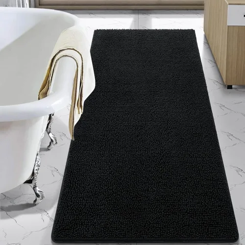 Vista 100 de LOCHAS - Alfombra de baño de lujo lanuda de 24 x 17 pulgadas, color beige