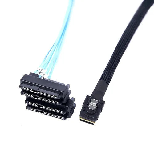 Vista 5 de Cable ADCAUDX Mini-SAS a SAS: 0.5M SFF-8087 a SAS SFF-8087 a SFF-8482
