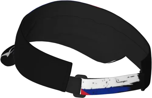 Vista 3 de Linda bandera de Cuba deportes visera sombreros mujeres ala ancha verano protección playa gorra ajustable cubana visera sombreros