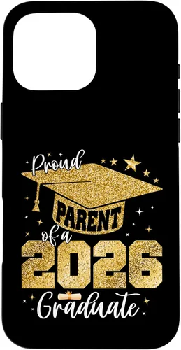 Vista 19 de Proud Parent of a Class of 2026 Graduate Senior Graduation Case for iPhone 16
