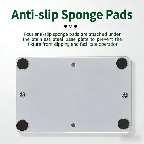 Vista 12 de MAGIKON Soporte para PCB, abrazadera de metal blanco ajustable para soldadura