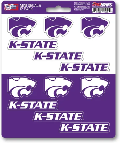 Vista 17 de FANMATS NCAA - Mini calcomanías unisex para adolescentes de la NCAA, paquete de 12