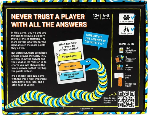 Vista 7 de Snakesss: Un juego de deducción social escurridizo para familias y adultos, perfecto para la noche
