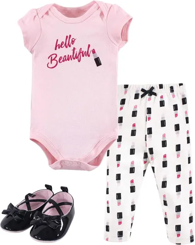 Vista 8 de Little Treasure - Conjunto unisex de mameluco de algodón, pantalón y zapatos para bebé Collar de ancla