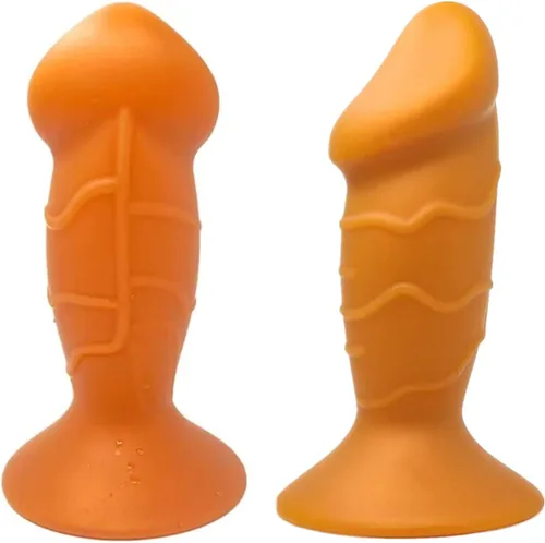 Vista 3 de Consolador de enchufe anal, disponible en 4 tamaños, tapón anal de silicona líquida, masaje de próstata, dilatador de ano, bola anal