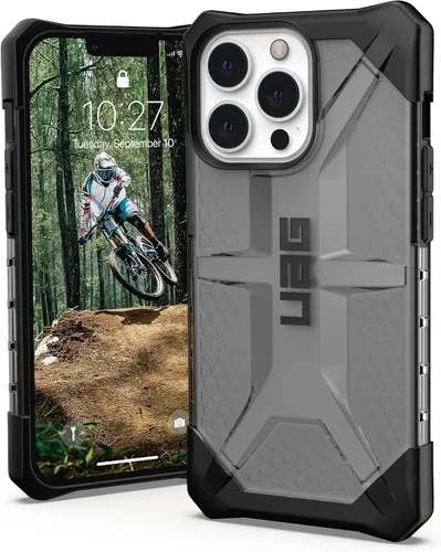 Vista 12 de URBAN ARMOR GEAR UAG - Funda protectora diseñada para iPhone 13 Pro, color negro, resistente, ligera, delgada, a prueba de golpes, Pathfinder