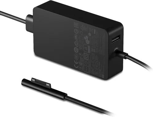 Vista 3 de Cargador de superficie de 15 V 4A de 65 W compatible con Microsoft Surface Book Laptop Surface Pro X 7 6 5 4 3 Go Tablet 1706 Fuente de alimentación