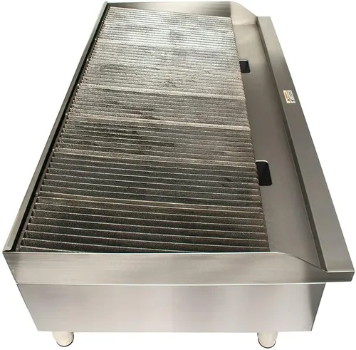 Vista 5 de Globe Food Equip Encimera 48" Hierro Fundido Radiante Gas Charasador