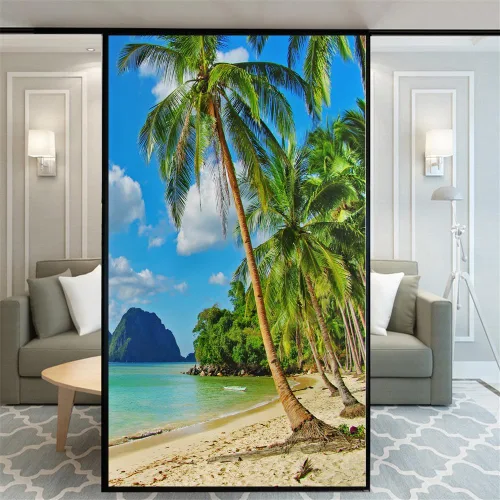 Vista 23 de Película decorativa sin pegamento para ventana, diseño moderno y clásico, para ventana, 15.7 x 23.6 pulgadas