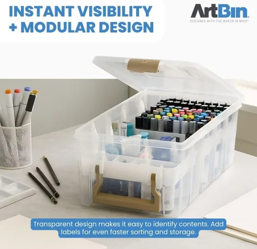 Vista 6 de ArtBin 6935AC Semi Satchel con Bandejas de Accesorios