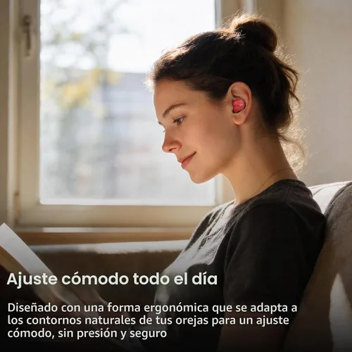 Vista 7 de TOZO NC9 Auriculares inalámbricos híbridos con cancelación activa de ruido, 6 micrófonos ENC Clear Call, IPX8 impermeable, auriculares intrauditivos