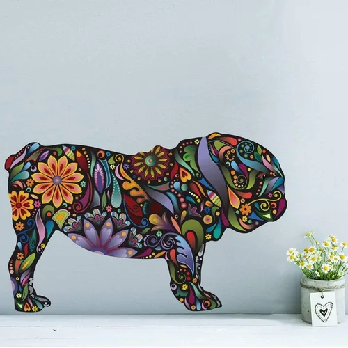 Vista 2 de My Wonderful Walls Calcomanía de pared para perro Bulldog inglés (S)