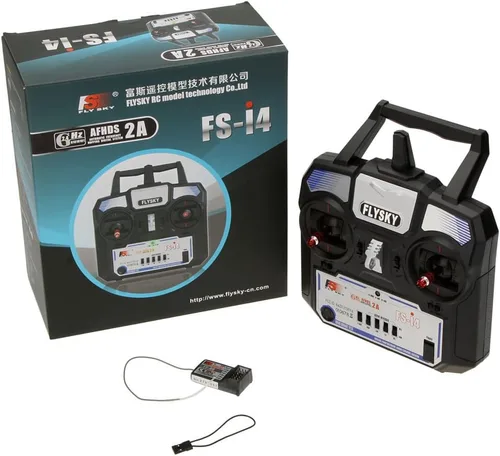 Vista 9 de GoolRC Flysky FS-i4 4CH RC Transmisor con receptor FS-A6, 2.4GHz 4 canales AFHDS 2A Control remoto para RC Helicóptero Planeador