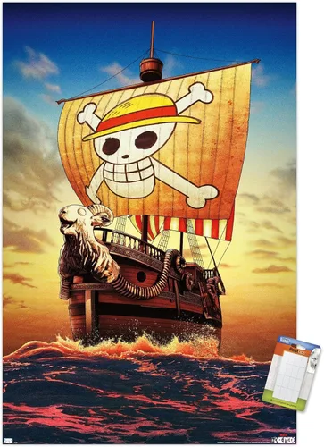 Vista 12 de Trends International Netflix One Piece - Póster de pared de una hoja, 14.72 x 22.37 pulgadas, versión enmarcada de caoba