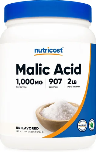 Vista 6 de Nutricost Polvo de ácido málico de 1 libra, sin gluten, sin OMG (16.01 oz)