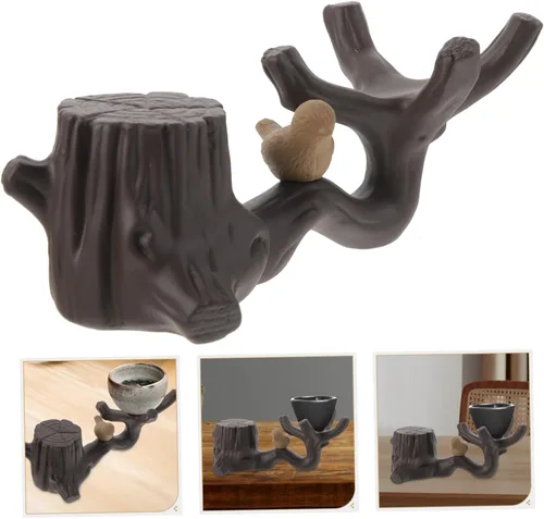 Vista 9 de BESTonZON 1 platillo de té para mascotas, accesorios de escritorio de oficina, decoración del hogar, mesa de comedor, bandeja de té, accesorios