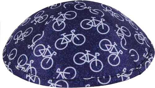 Vista 2 de Zion Judaica Sports Kippah - Patrón de pelota para adultos y niños, 6 pulgadas, Skullcap Yamaka para barbat Mitzvah Chuppah boda