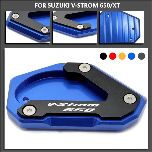 Vista 2 de Almohadilla de extensión de soporte para Suzuki V-Strom 650/XT DL650 VSTROM 650 2004-2022 Placa de soporte lateral ampliadora