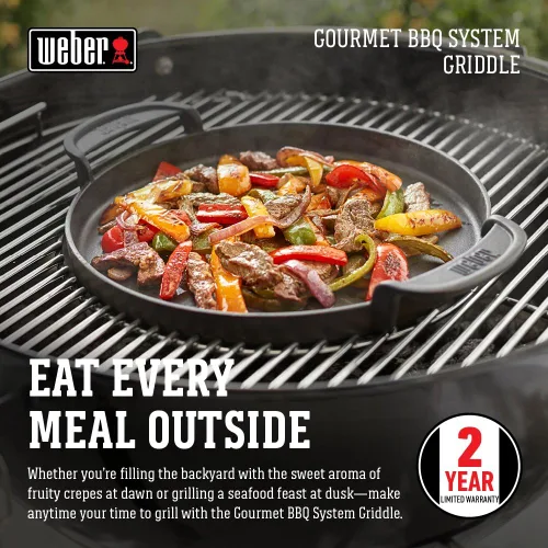 Vista 2 de Weber Plancha Parrilla del Sistema Gourmet BBQ, Negro