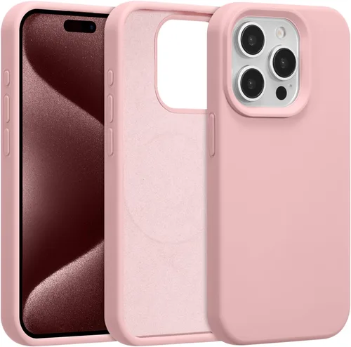 Vista 233 de Funda magnética de silicona para iPhone 13 Pro, color blanco antiguo [Compatible con Magsafe] [Forro de microfibra suave antiarañazos], funda