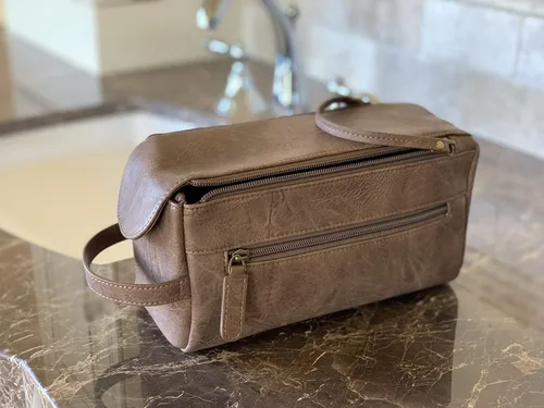 Vista 2 de Calissimo Bolsa de viaje - Kit de doble cremallera Dopp - Kit de afeitado. Neceser de gran capacidad