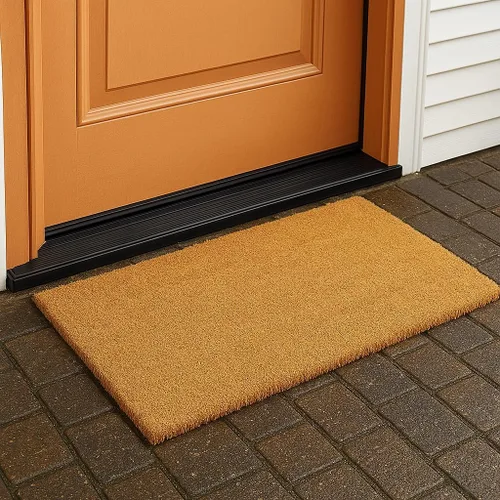 Vista 44 de LuxUrux Alfombra de Fibra de Coco de Bienvenida - Respaldo Extra Resistente, 17'' x 30'' Alfombra Natural para Puerta - Fácil de Limpiar, Hermoso