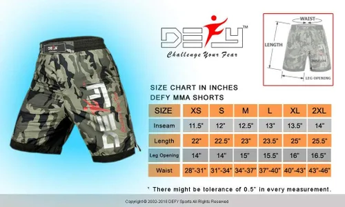 Vista 6 de DEFY Xtreme MMA Fight Shorts UFC Cage Fight Grappling Muay Thai Kickboxing Blanco