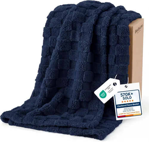 Vista 65 de Bedsure GentleSoft - Manta verde salvia para sofá, manta de forro polar a cuadros, regalos de Navidad para mujeres, hombres y niñas, bonita manta