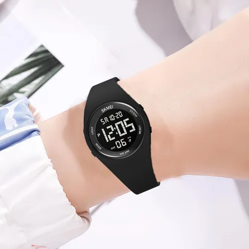 Vista 6 de FANMIS Reloj deportivo digital de moda para mujeres y hombres, reloj deportivo electrónico al aire libre Militar multifunción luminoso impermeable