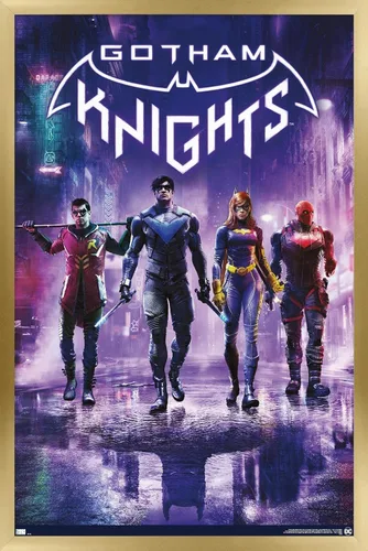 Vista 15 de Trends International DC Comics Gotham Knights - Póster de pared de arte clave, 14.725 x 22.375 pulgadas, versión enmarcada de madera de granero
