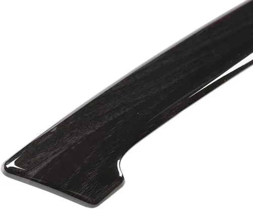Vista 7 de 4pcs negro grano de madera interior manija puerta cubierta ajuste para Prado 2010-2018